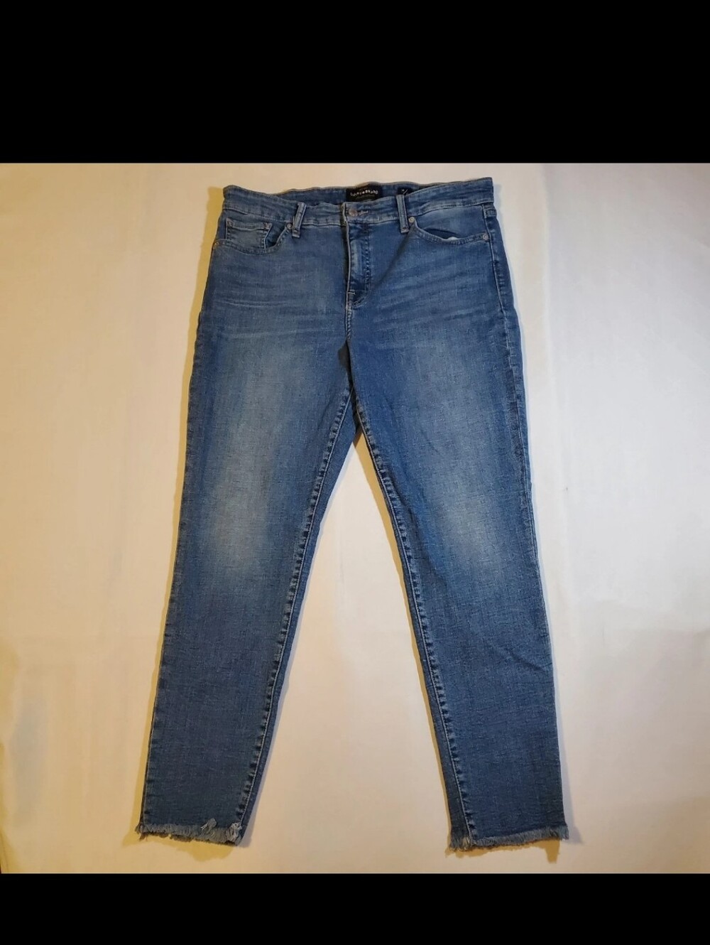 Lucky Brand Medium Blue Ankle Crop Jeans Ava Skinny